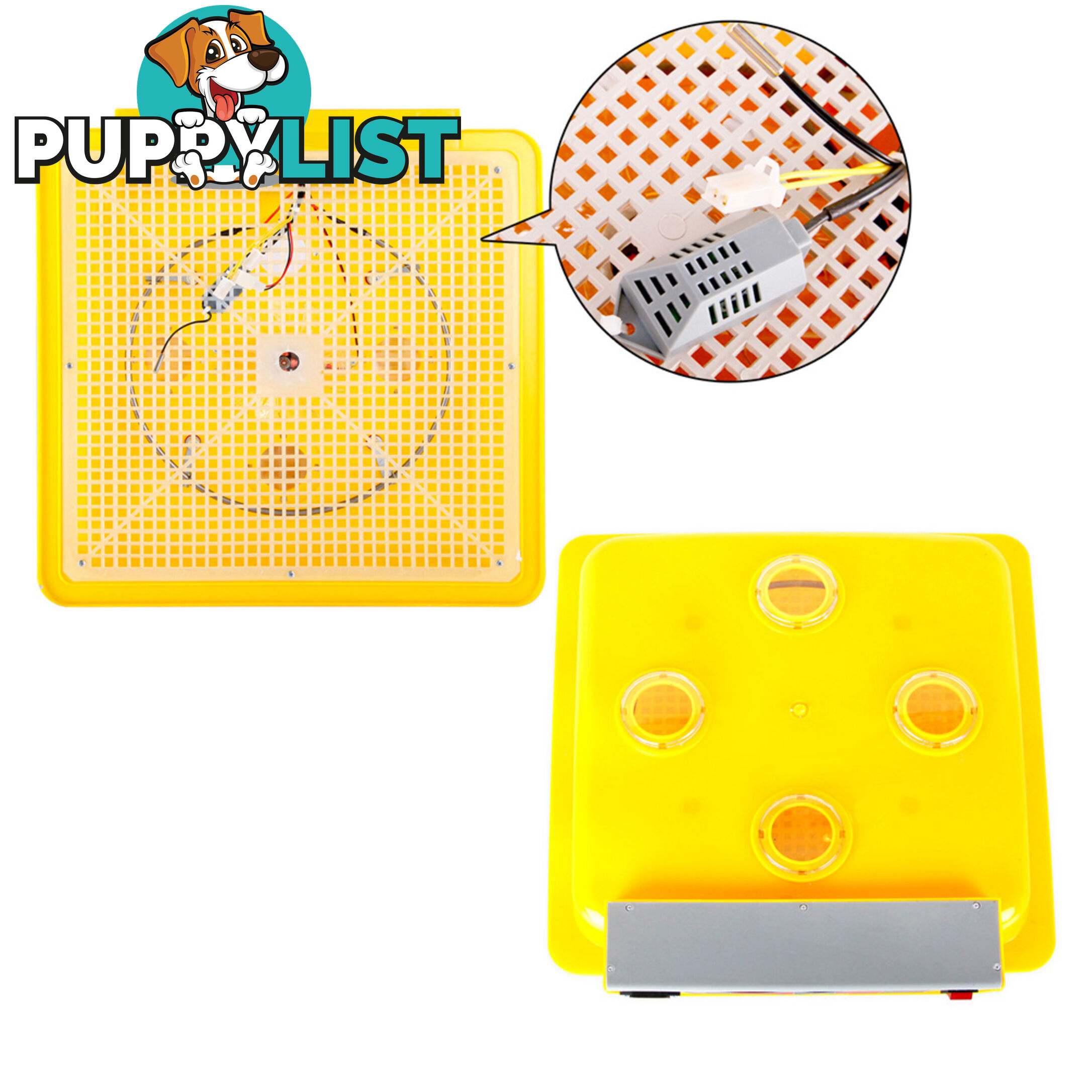 Automatic 96 Egg Incubator Yellow