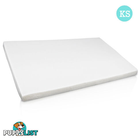 Visco Elastic Memory Foam Mattress Topper 7cm Kingle Single