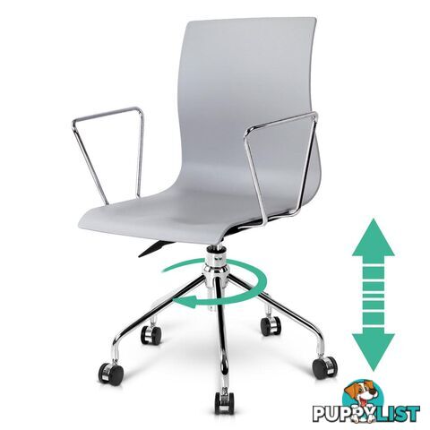 Modern Office Chair with Armrests Grey