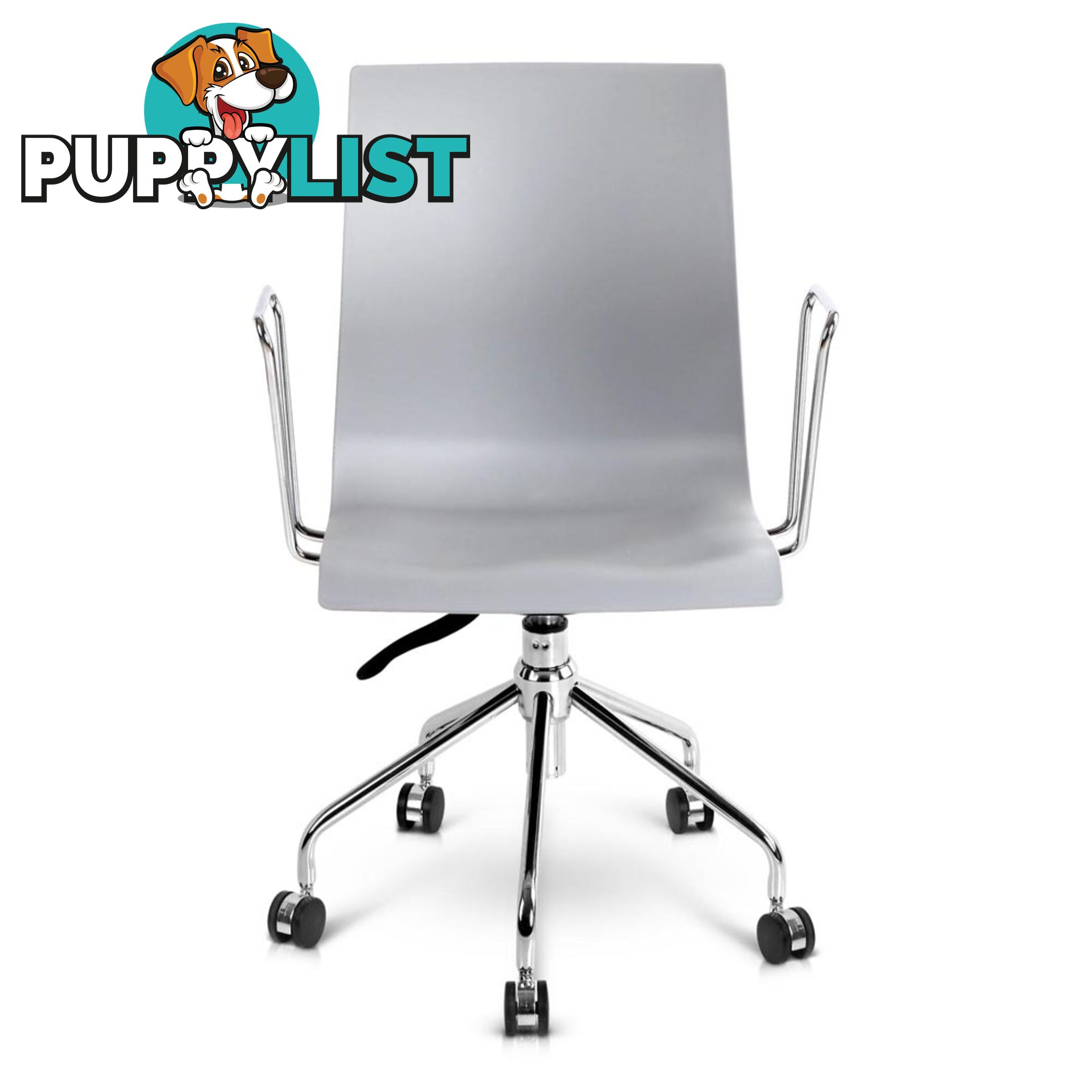 Modern Office Chair with Armrests Grey