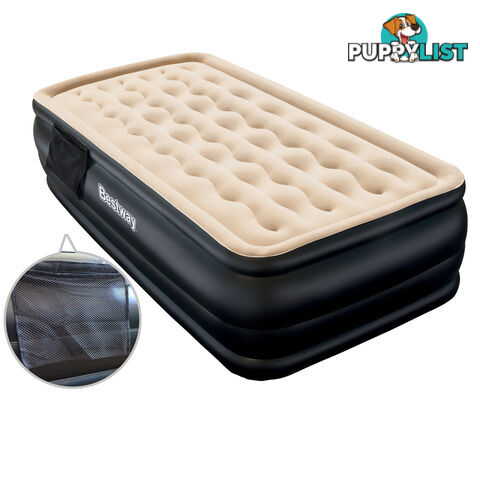 Bestway Single Inflatable Air Mattress Bed w/ Built-in Pump Black