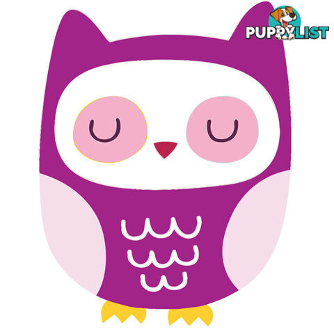 Purple Owl Wall Stickers - Totally Movable