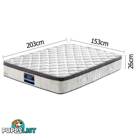 Euro Top Pocket Spring Bamboo Fabric Mattress Queen