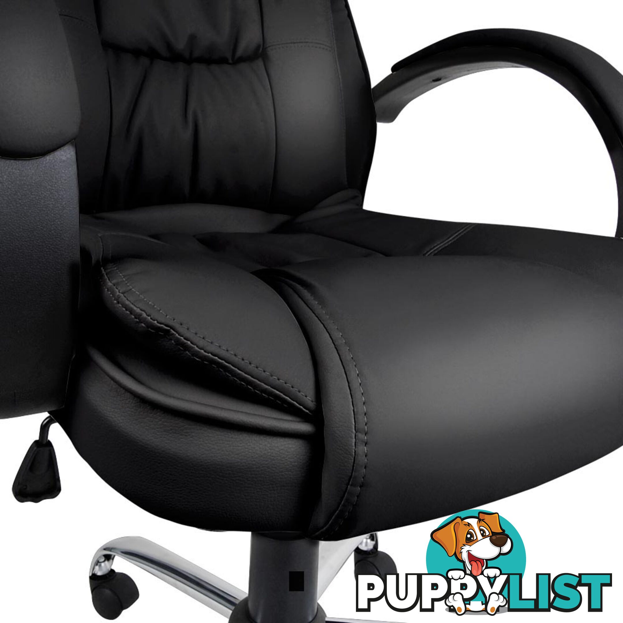 Executive PU Leather Office Computer Chair Black