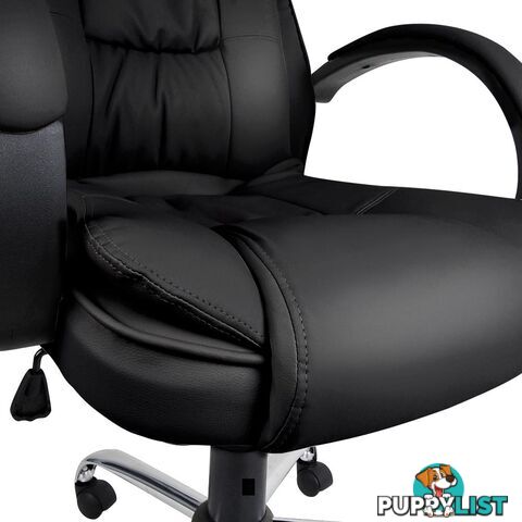 Executive PU Leather Office Computer Chair Black