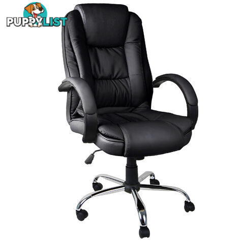 Executive PU Leather Office Computer Chair Black