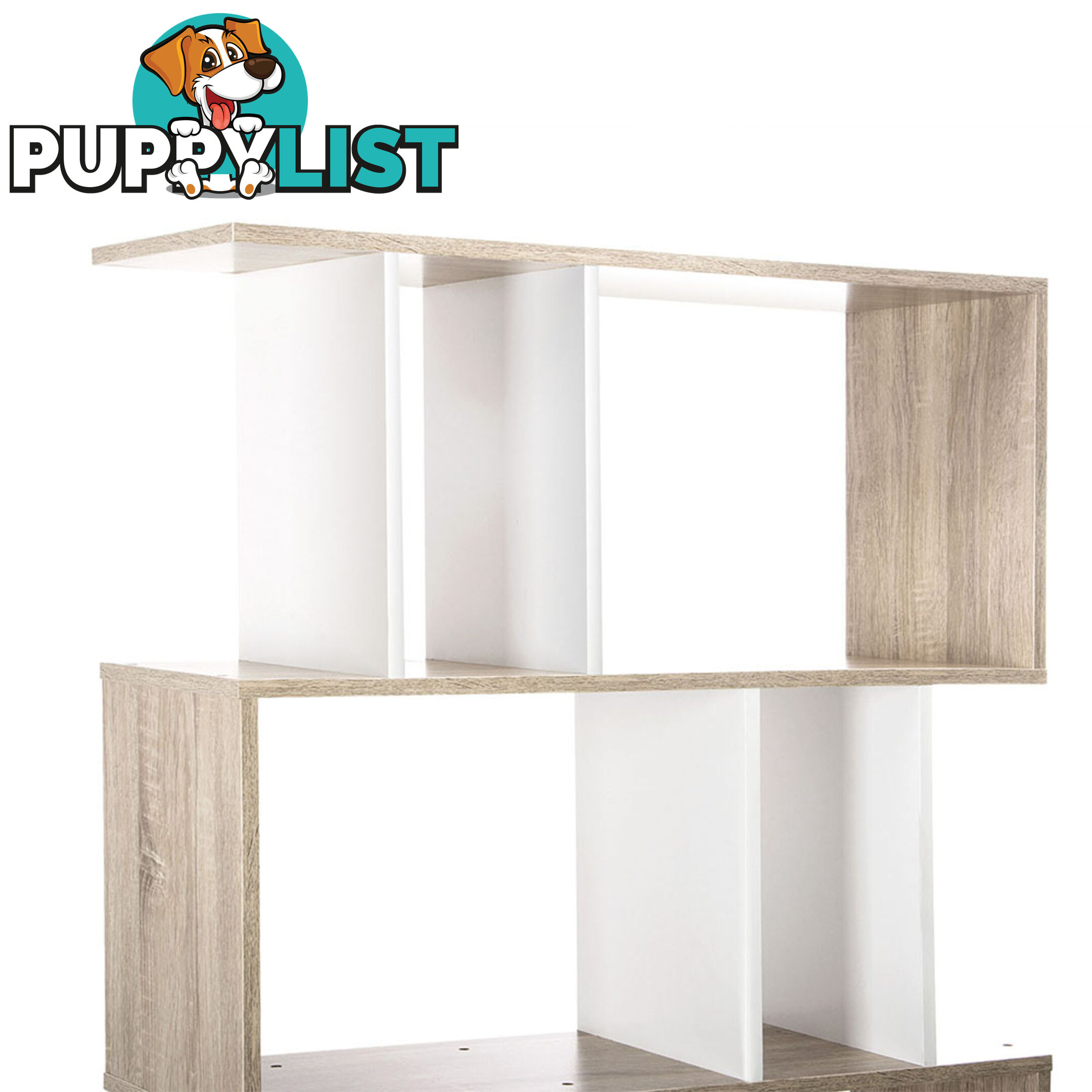 5 Tier Display/Book/Storage Shelf Unit White Brown