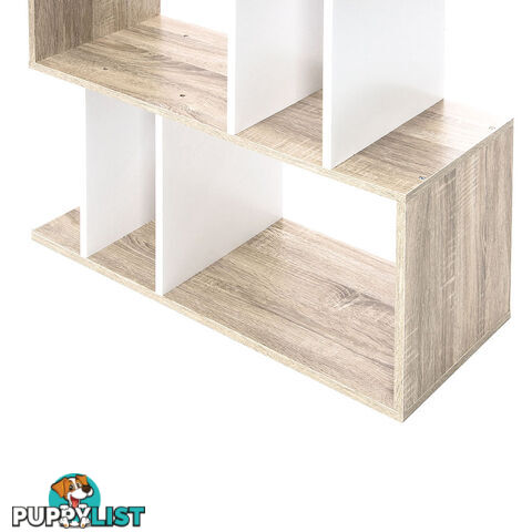 5 Tier Display/Book/Storage Shelf Unit White Brown