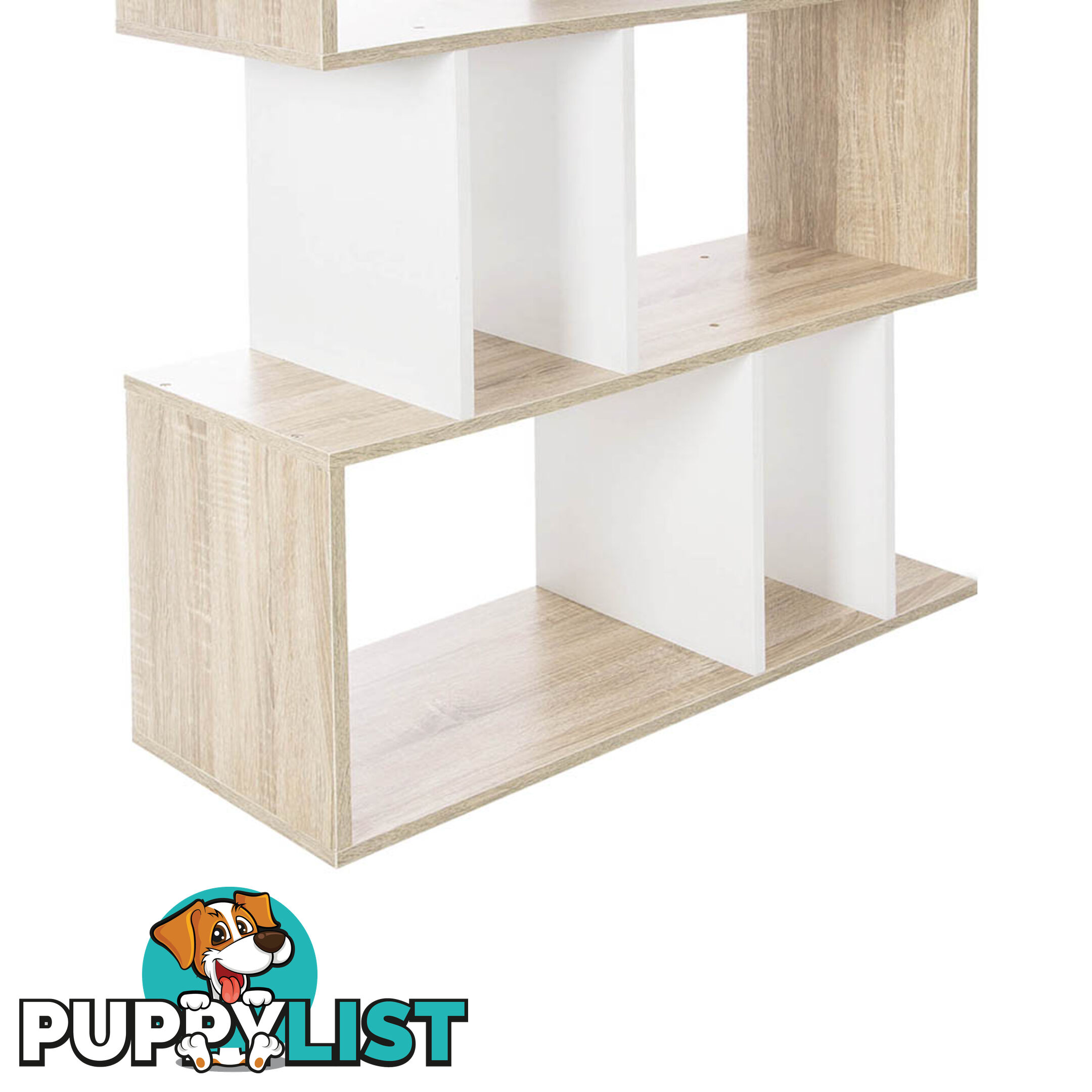 5 Tier Display/Book/Storage Shelf Unit White Brown