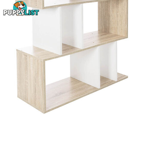 5 Tier Display/Book/Storage Shelf Unit White Brown