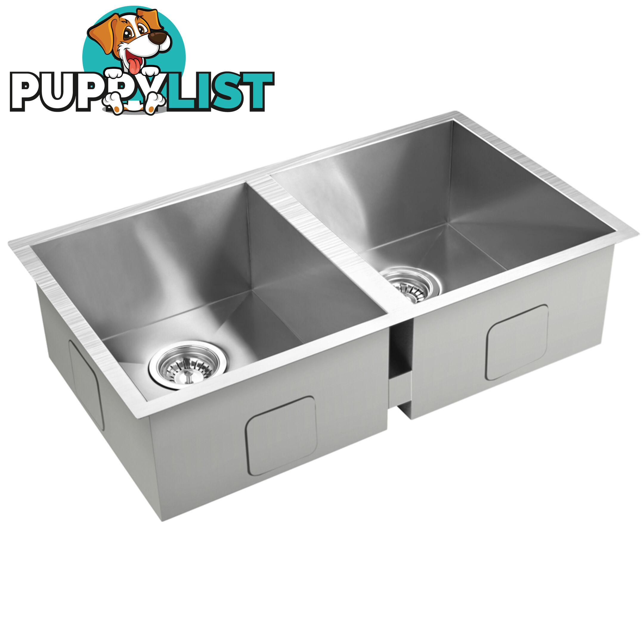 Stainless Steel Kitchen/Laundry Sink w/ Strainer Waste 770 x 450 mm