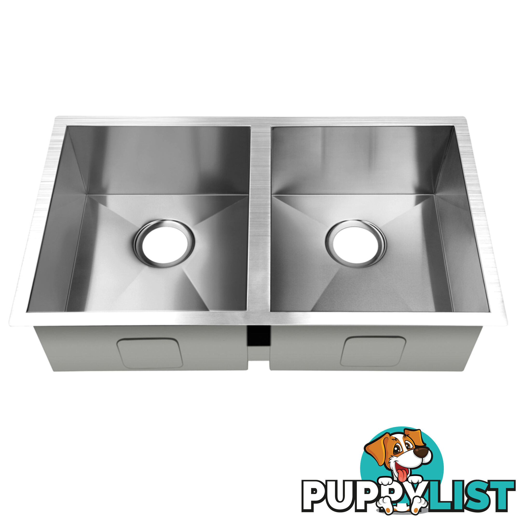 Stainless Steel Kitchen/Laundry Sink w/ Strainer Waste 770 x 450 mm