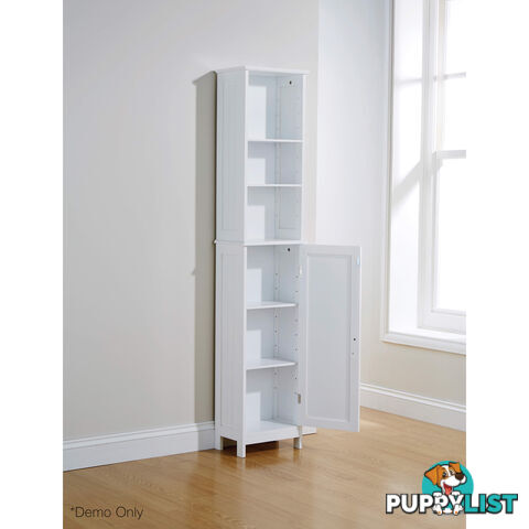 Grace Tall Cupboard in WHITE