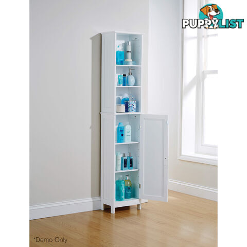 Grace Tall Cupboard in WHITE