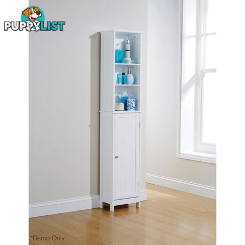 Grace Tall Cupboard in WHITE