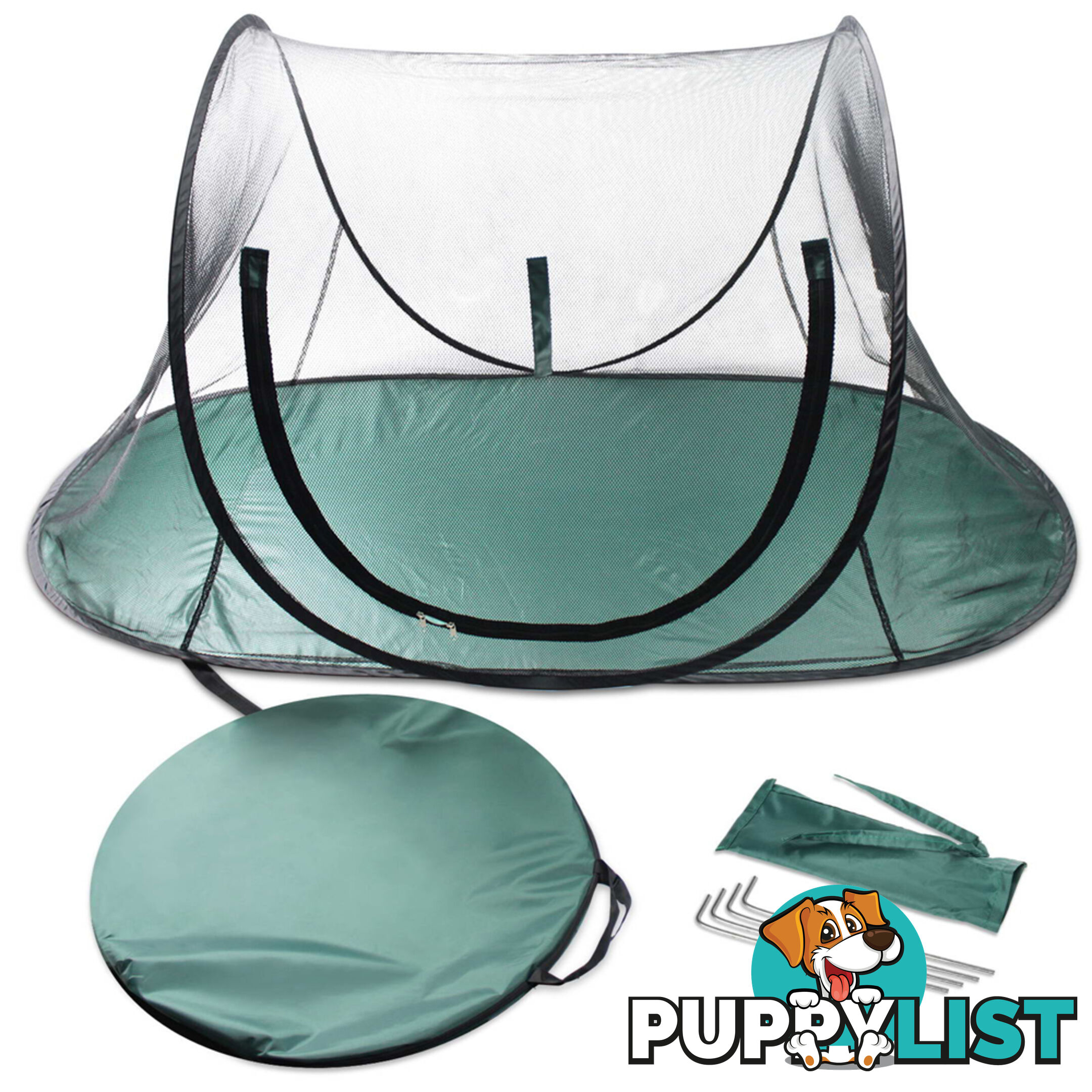 Pet Dog Puppy Cat Exercise Playpen Tent Black