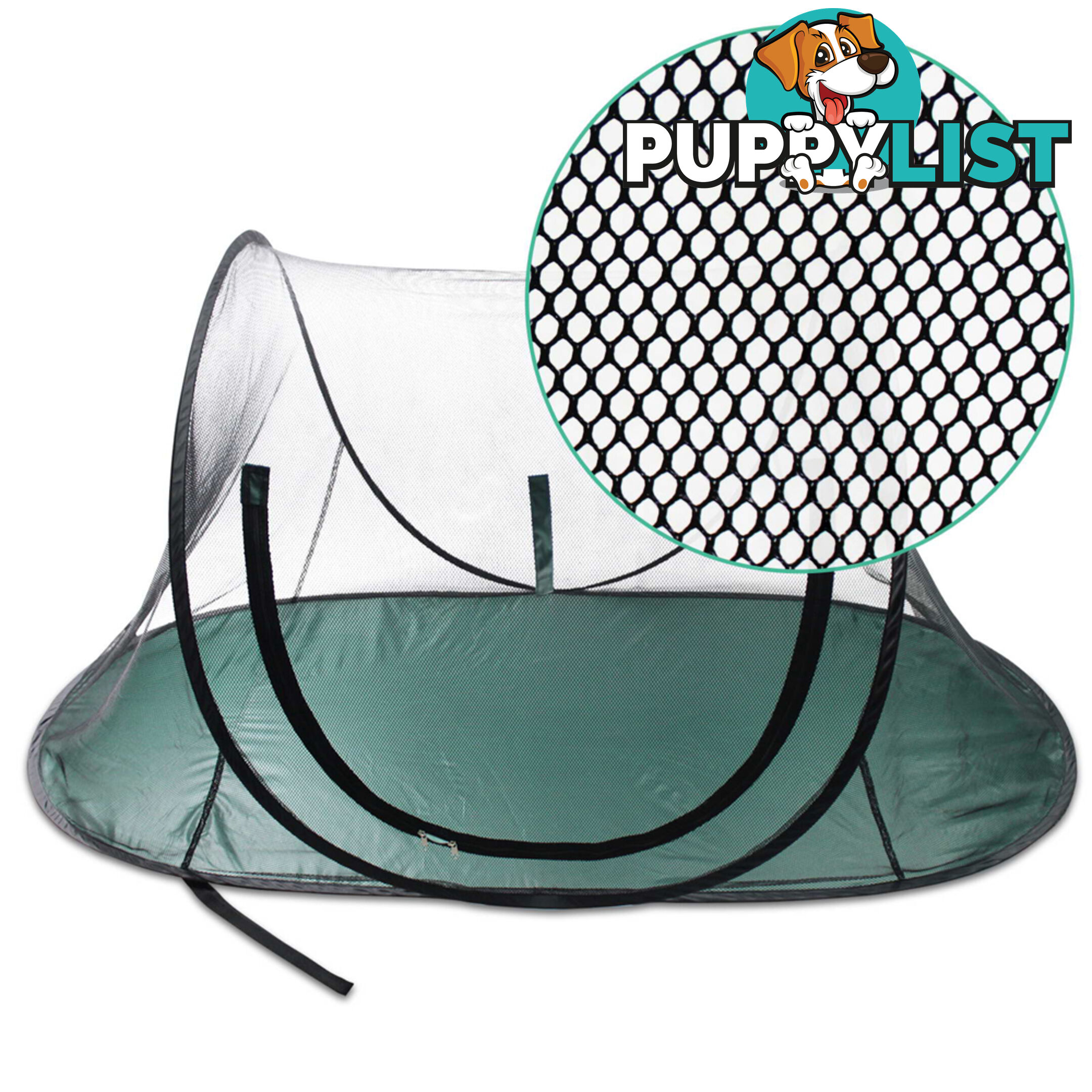 Pet Dog Puppy Cat Exercise Playpen Tent Black