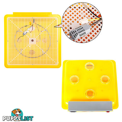 Automatic 112 Egg Incubator Yellow