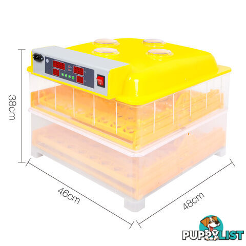 Automatic 112 Egg Incubator Yellow