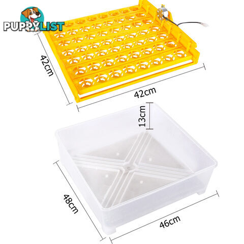 Automatic 112 Egg Incubator Yellow