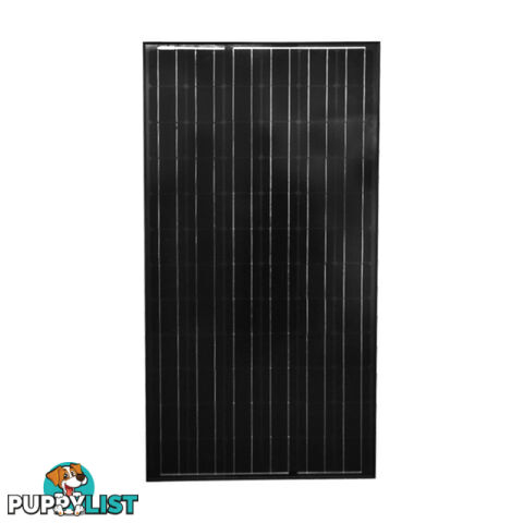 12V 220W Black Solar Panel Kit Caravan Camping Power Battery Charging