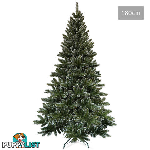 Snowy Christmas Tree 180cm Green