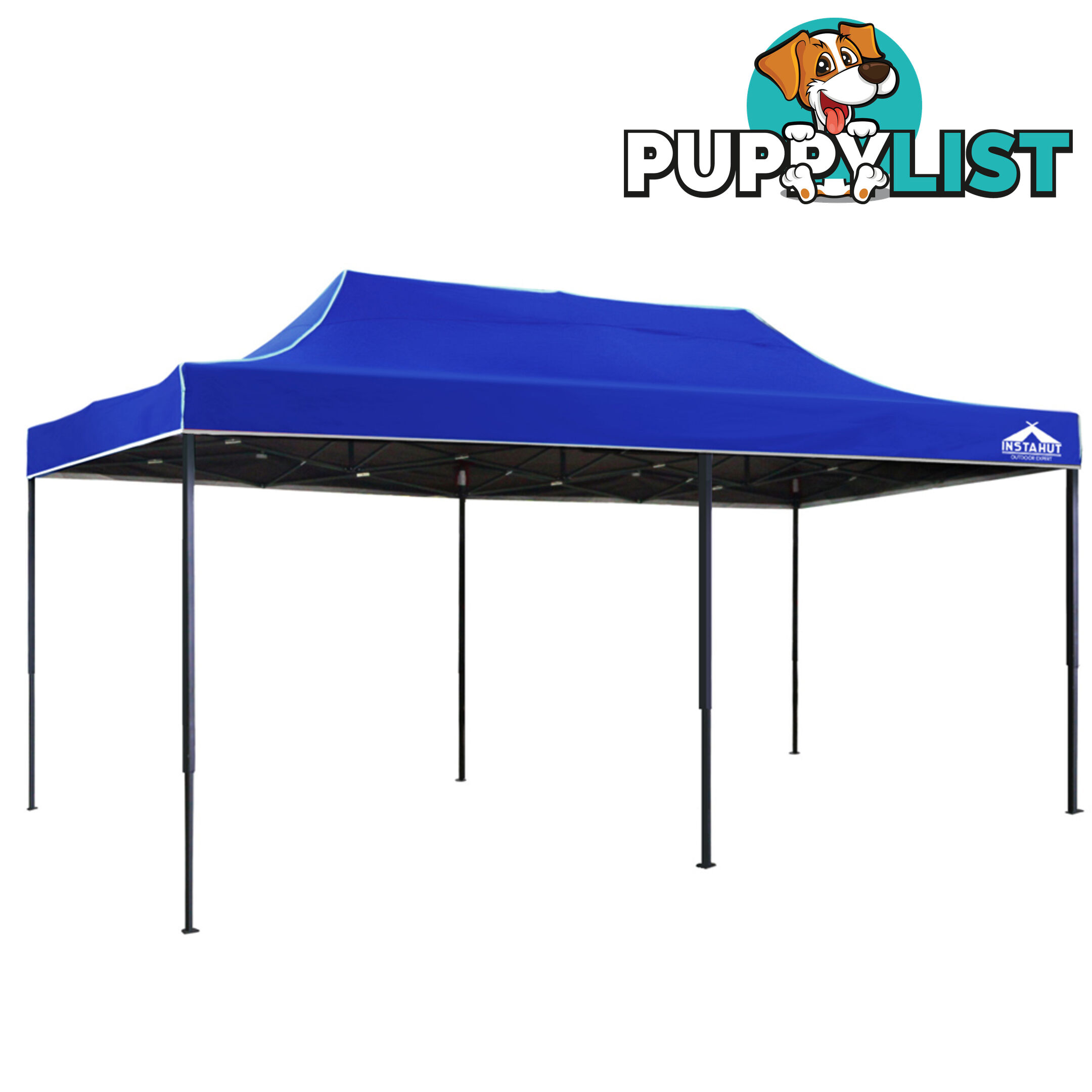 3m x 6m Pop-up Garden Outdoor Gazebo Blue