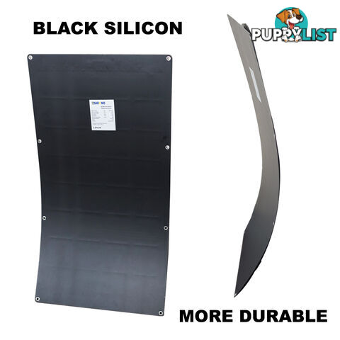 100W 12V Flexible Black Silicon Solar Panel Generator Power Mono Charging