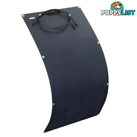 100W 12V Flexible Black Silicon Solar Panel Generator Power Mono Charging