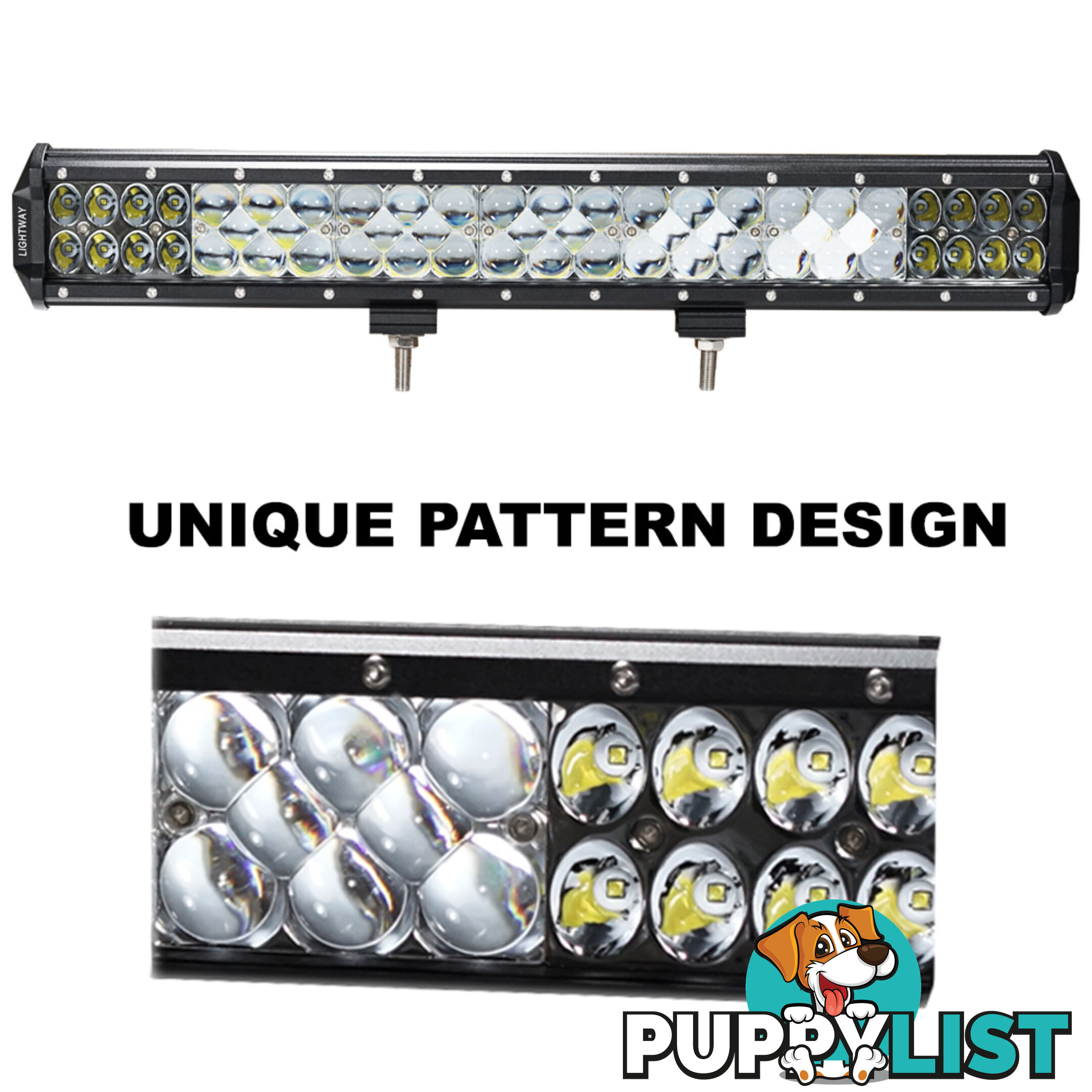 20inch 392W LED Light Bar Flood Spot Combo Work Driving Lamp SUV ATV 4WD Unique