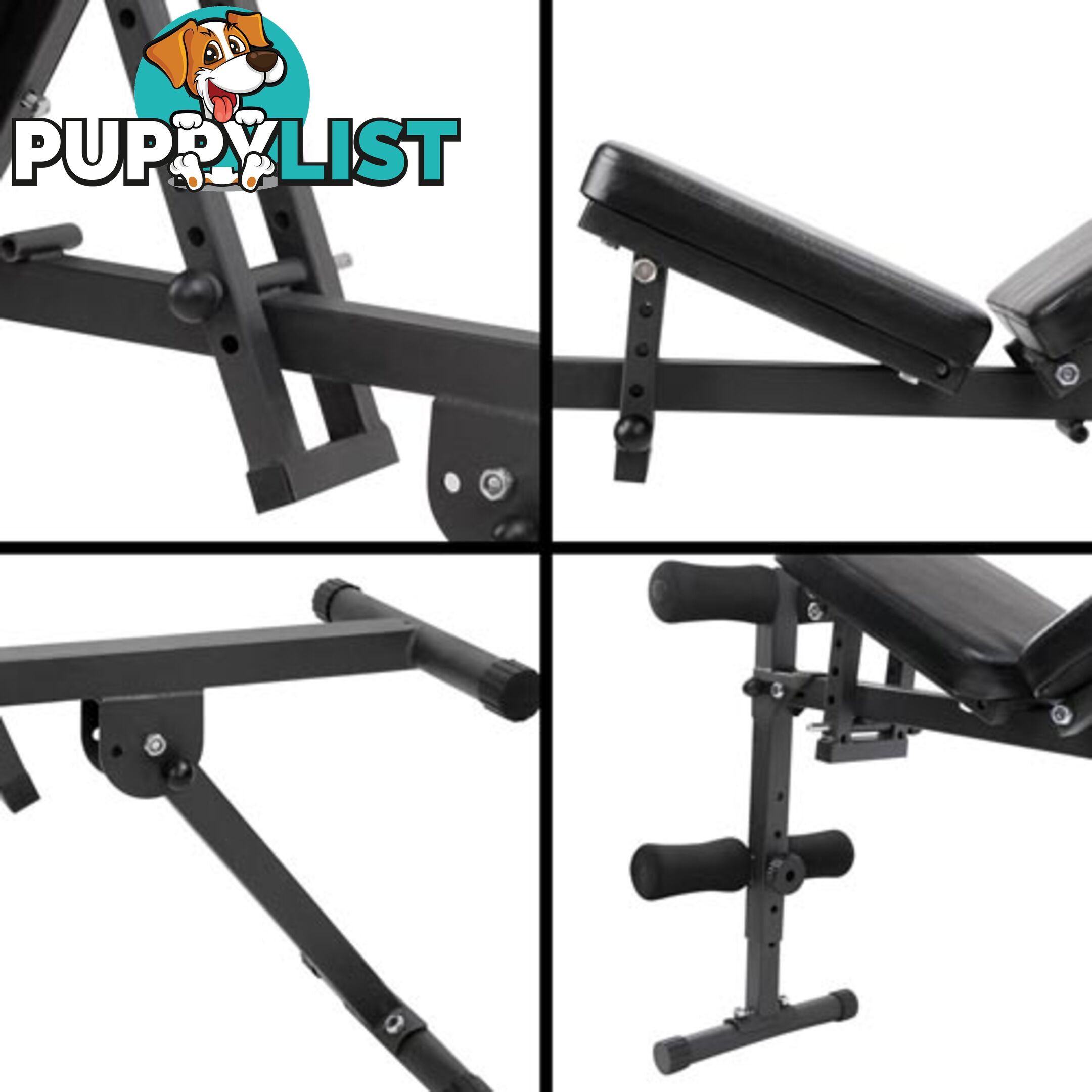 FID Flat Adjustable Bench 150Kg