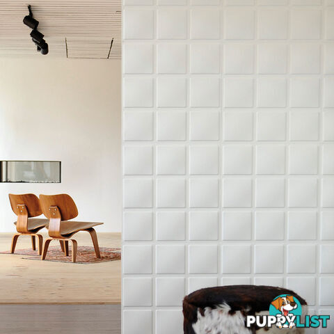 12 Pcs 3D Cube Design Wall Panel