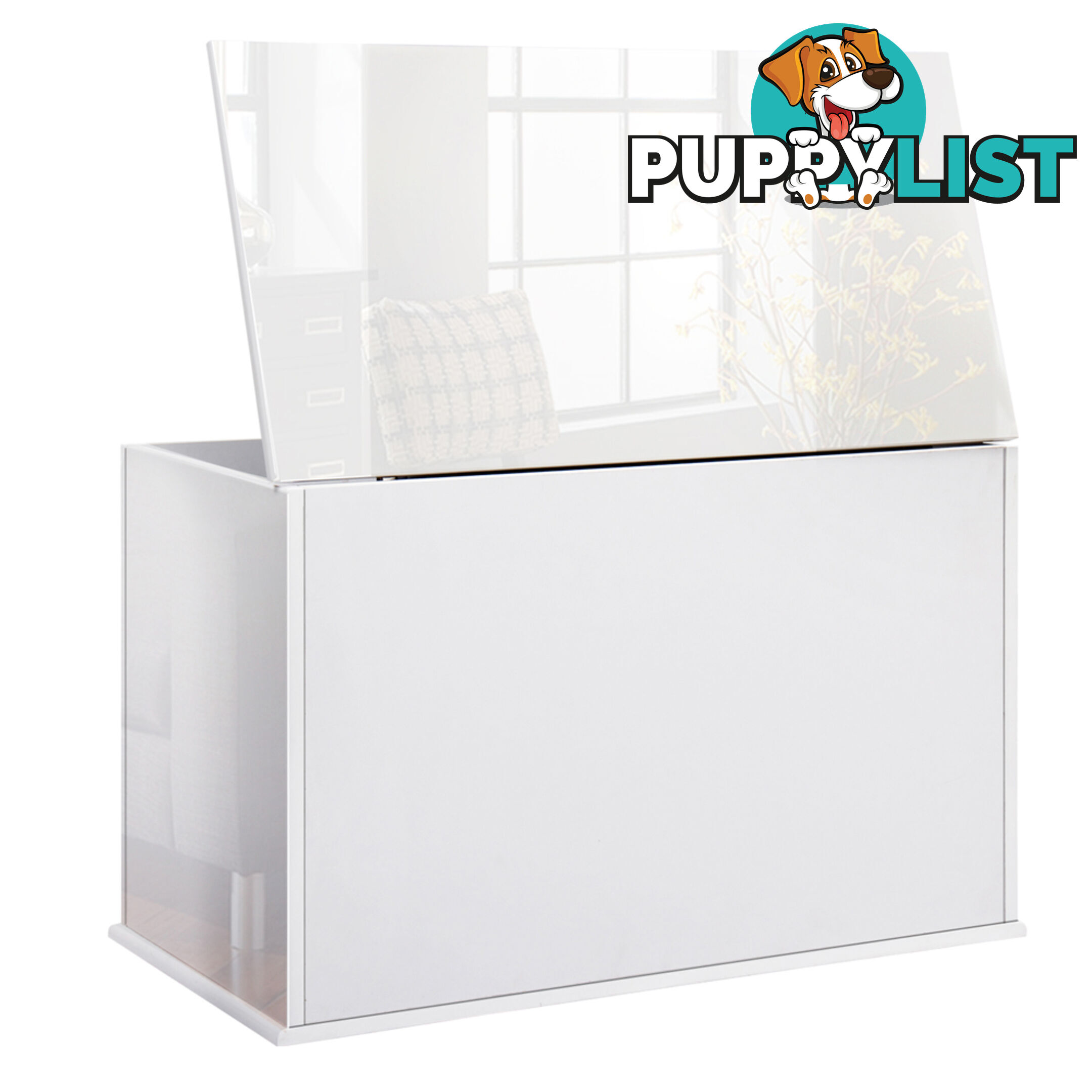 Baby Toy Box Nursery Wood Storage Chest Organizer White