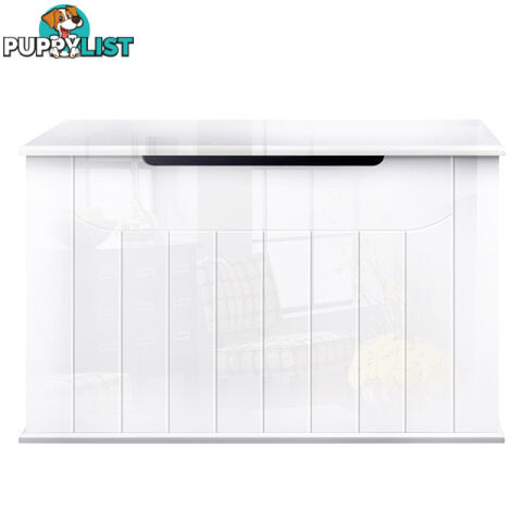 Baby Toy Box Nursery Wood Storage Chest Organizer White