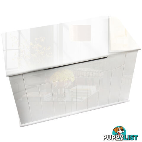 Baby Toy Box Nursery Wood Storage Chest Organizer White