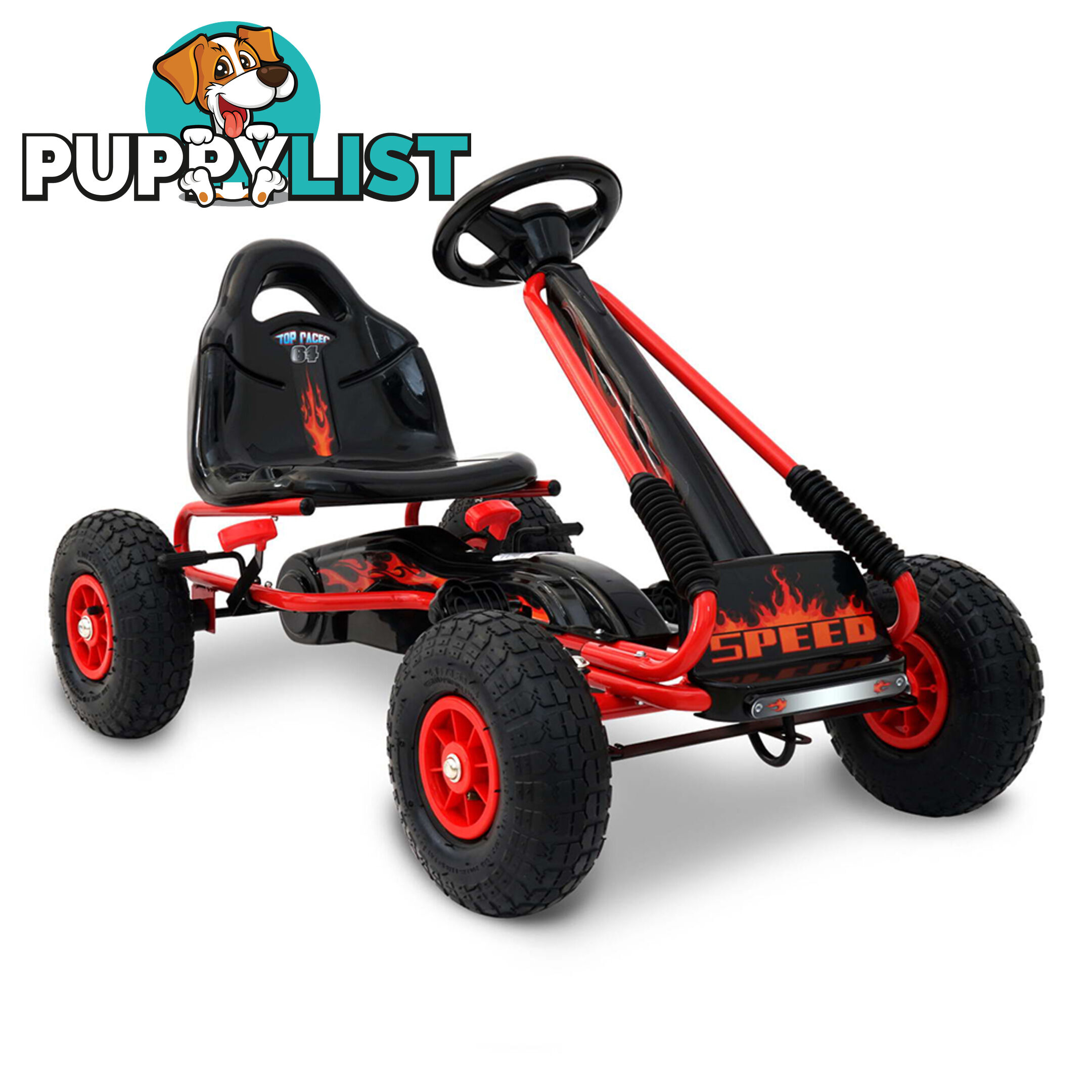 Kids Pedal Go Kart - Red