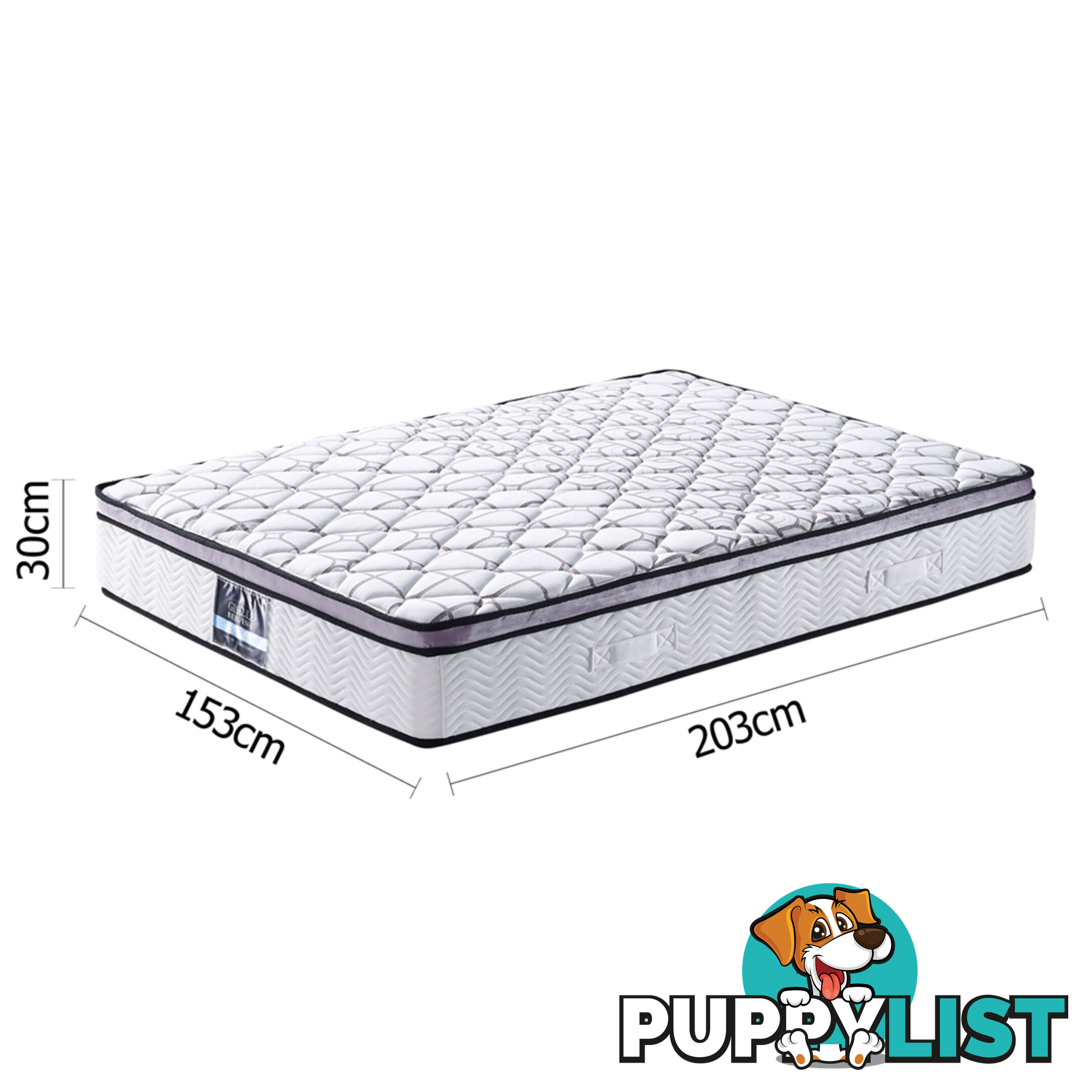 Cool Gel Memory Foam Euro Top Pocket Spring Mattress Queen