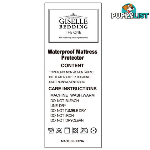 Waterproof Non-Woven Mattress Protector - Queen