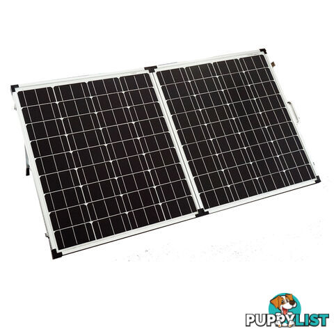 New 12V 160W Solar Folding Panel Kit Caravan Boat Camping Power Mono Charging