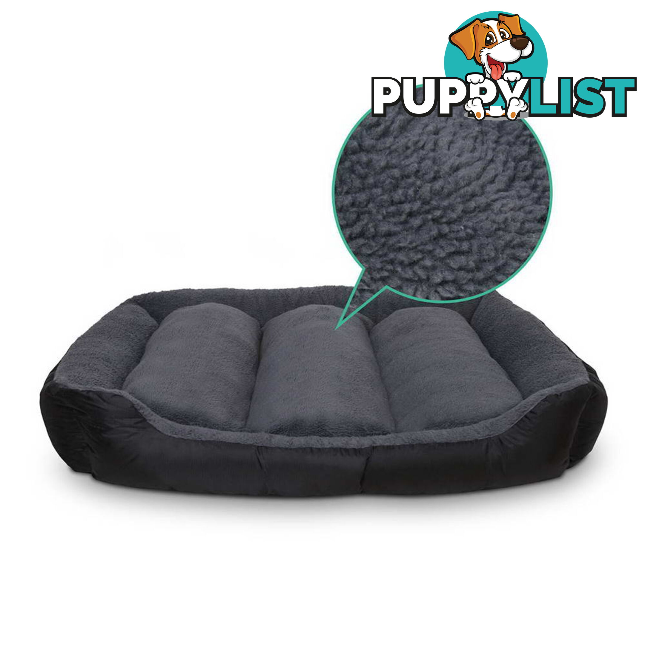 Waterproof Fleece Lined Dog Bed - Small