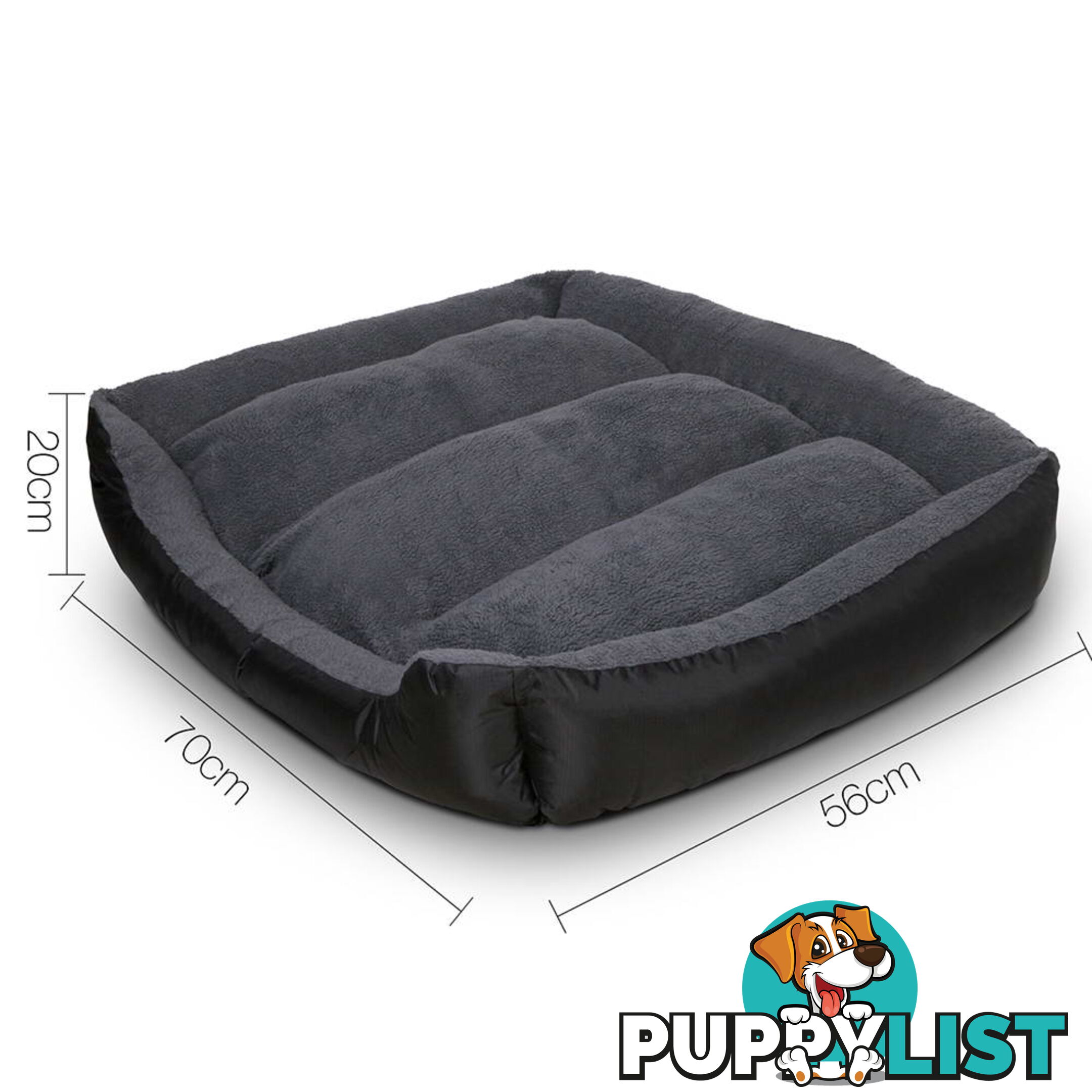 Waterproof Fleece Lined Dog Bed - Small