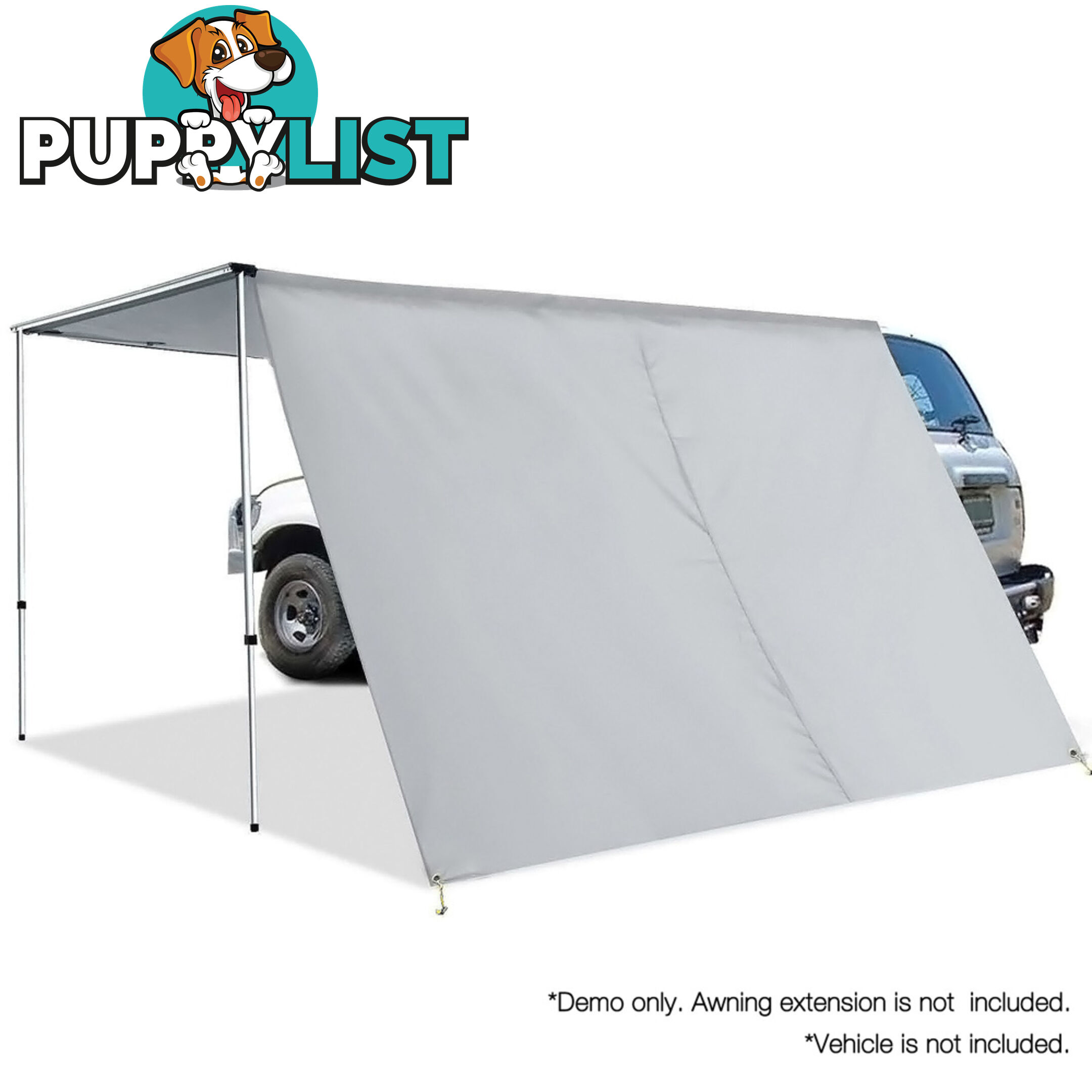 2.5X3M Car Awning  - Grey