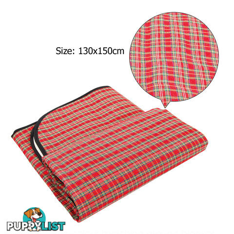 4 Person Picnic Basket Set w/ Cooler Bag Blanket