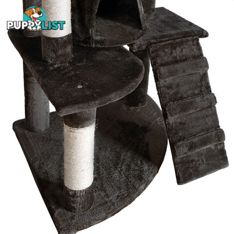 Cat Scratching Poles Post Furniture Tree 193cm Dark Grey