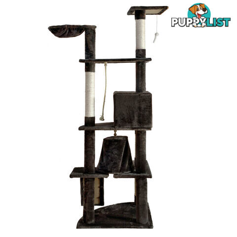 Cat Scratching Poles Post Furniture Tree 193cm Dark Grey