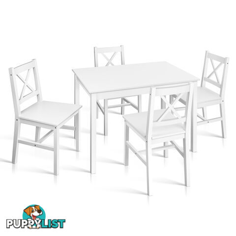 5PC Solid Pine Dining Set