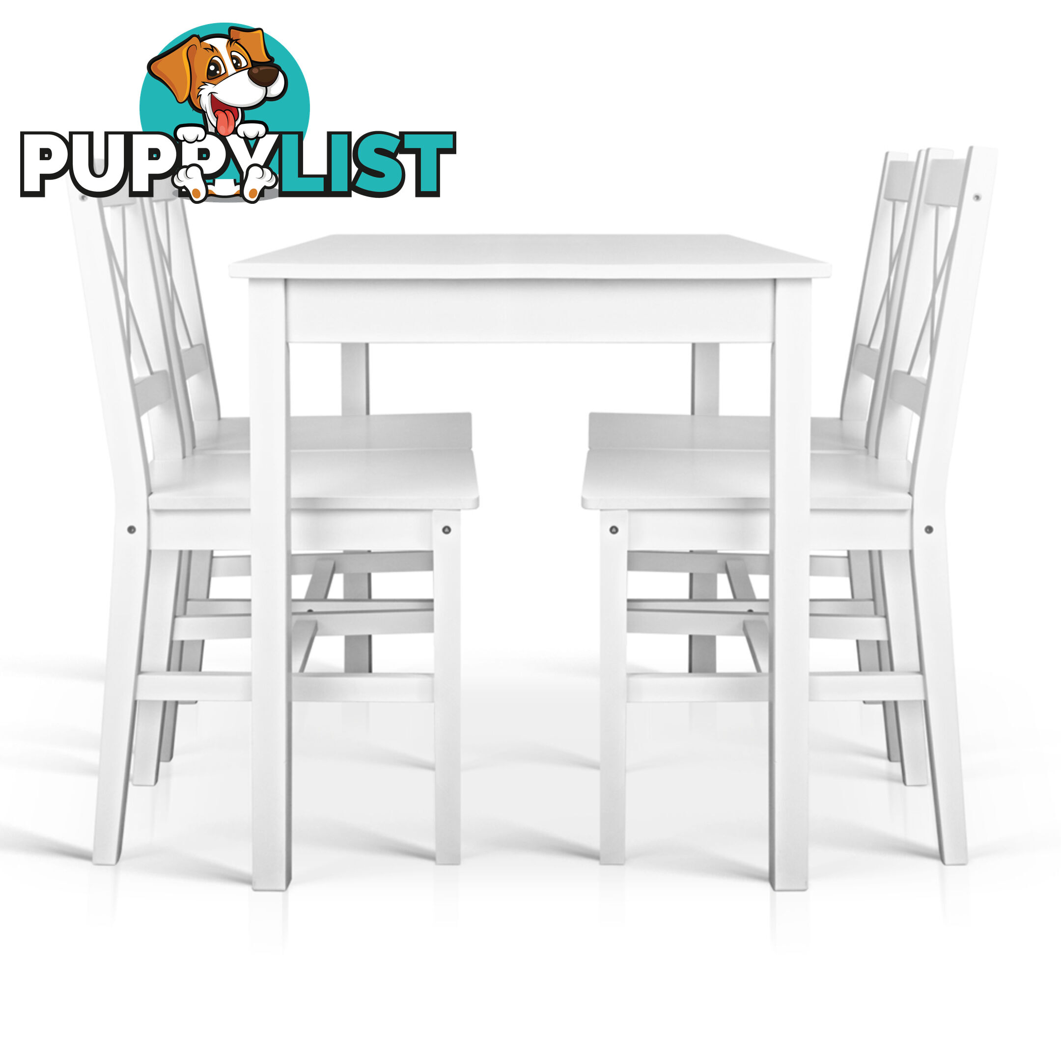 5PC Solid Pine Dining Set