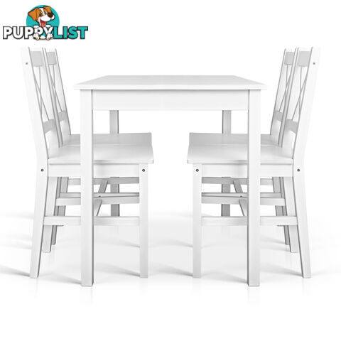 5PC Solid Pine Dining Set