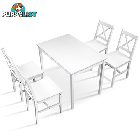 5PC Solid Pine Dining Set