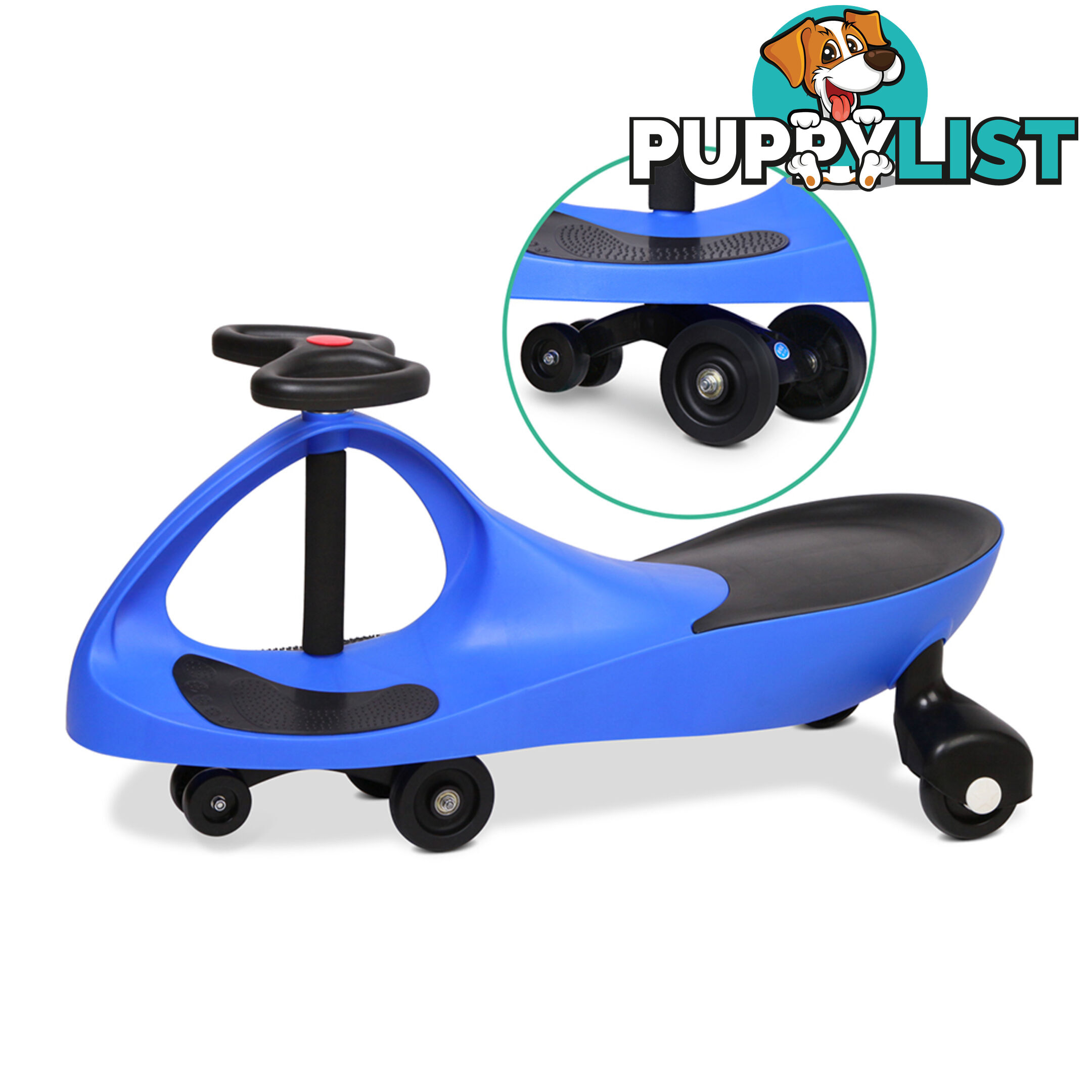 Pedal Free Swing Car - Blue